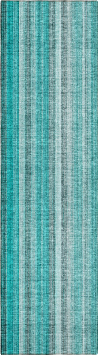 Piper Looms Chantille Stripes ACN543 Teal Area Rug