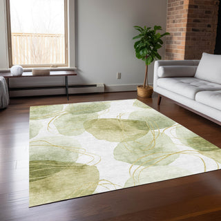 Piper Looms Chantille Organic ACN544 Green Area Rug