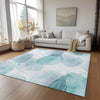 Piper Looms Chantille Organic ACN544 Teal Area Rug