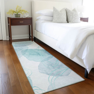 Piper Looms Chantille Organic ACN544 Teal Area Rug