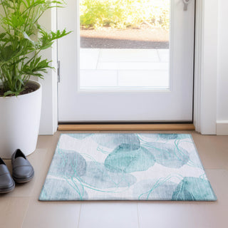 Piper Looms Chantille Organic ACN544 Teal Area Rug