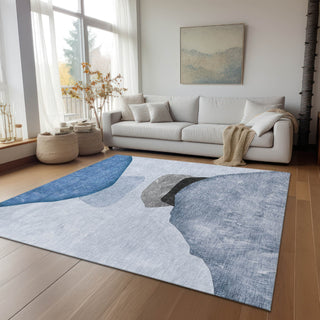 Piper Looms Chantille Organic ACN547 Blue Area Rug