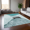 Piper Looms Chantille Organic ACN547 Teal Area Rug
