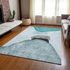 Piper Looms Chantille Organic ACN547 Teal Area Rug