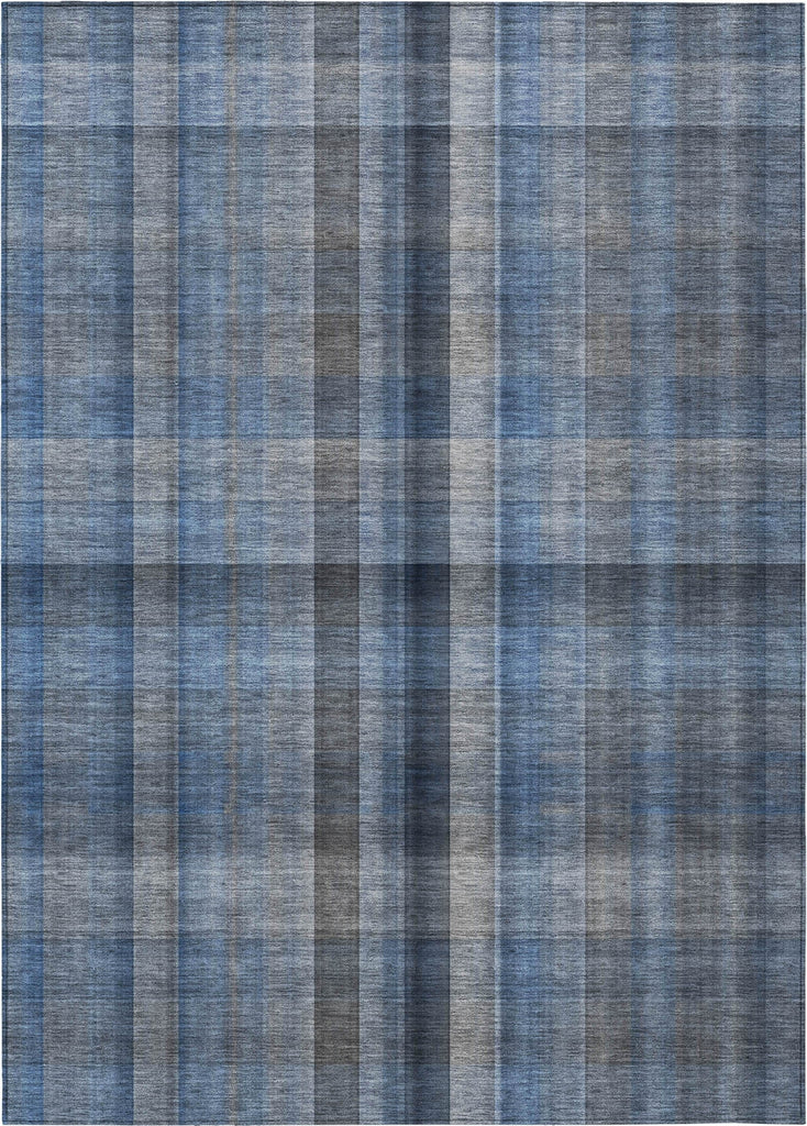 Piper Looms Chantille Plaid ACN548 Blue Area Rug