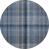 Piper Looms Chantille Plaid ACN548 Blue Area Rug