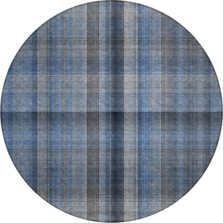 Piper Looms Chantille Plaid ACN548 Blue Area Rug