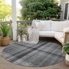 Piper Looms Chantille Plaid ACN548 Gray Area Rug