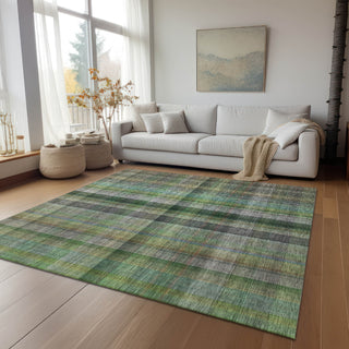 Piper Looms Chantille Plaid ACN548 Green Area Rug