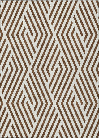 Piper Looms Chantille Geometric ACN550 Brown Area Rug