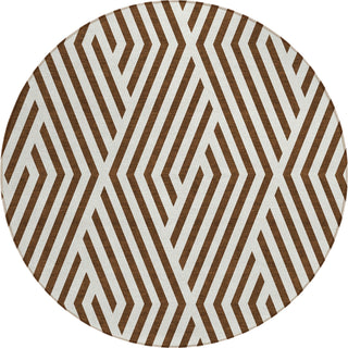 Piper Looms Chantille Geometric ACN550 Brown Area Rug