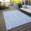 Piper Looms Chantille Geometric ACN550 Denim Area Rug