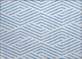 Piper Looms Chantille Geometric ACN550 Denim Area Rug