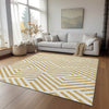 Piper Looms Chantille Geometric ACN550 Gold Area Rug