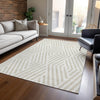 Piper Looms Chantille Geometric ACN550 Ivory Area Rug