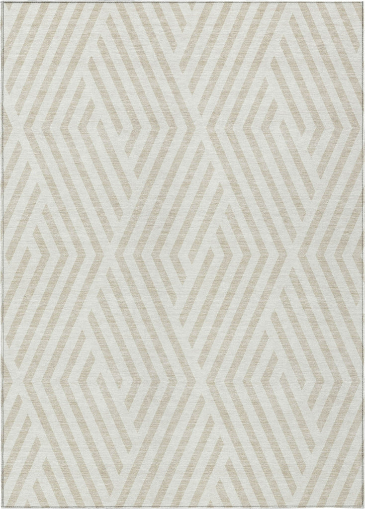 Piper Looms Chantille Geometric ACN550 Ivory Area Rug