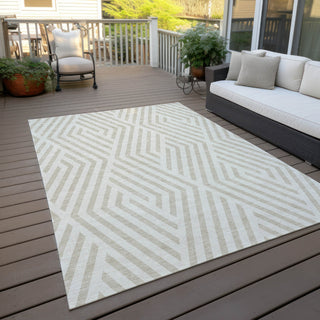 Piper Looms Chantille Geometric ACN550 Ivory Area Rug