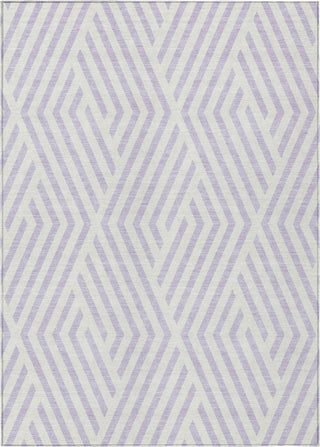 Piper Looms Chantille Geometric ACN550 Lavender Area Rug