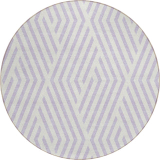 Piper Looms Chantille Geometric ACN550 Lavender Area Rug