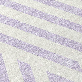 Piper Looms Chantille Geometric ACN550 Lavender Area Rug