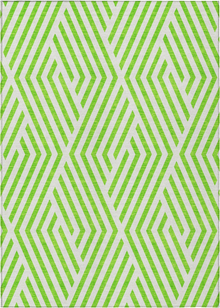 Piper Looms Chantille Geometric ACN550 Lime Area Rug