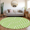 Piper Looms Chantille Geometric ACN550 Lime Area Rug