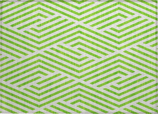 Piper Looms Chantille Geometric ACN550 Lime Area Rug