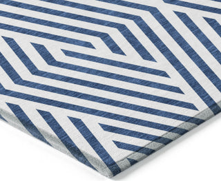 Piper Looms Chantille Geometric ACN550 Navy Area Rug