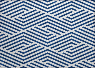 Piper Looms Chantille Geometric ACN550 Navy Area Rug