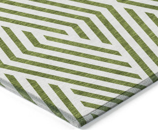 Piper Looms Chantille Geometric ACN550 Olive Area Rug