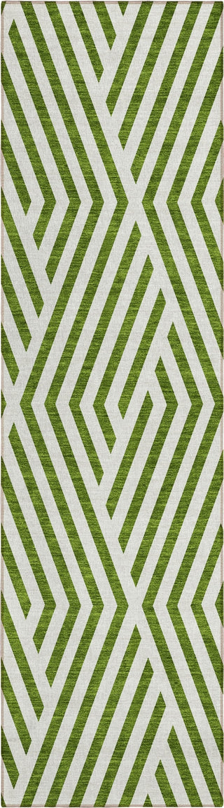 Piper Looms Chantille Geometric ACN550 Olive Area Rug