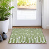 Piper Looms Chantille Geometric ACN550 Olive Area Rug