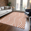 Piper Looms Chantille Geometric ACN550 Paprika Area Rug