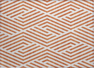 Piper Looms Chantille Geometric ACN550 Paprika Area Rug