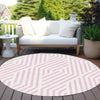 Piper Looms Chantille Geometric ACN550 Pink Area Rug