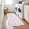 Piper Looms Chantille Geometric ACN550 Pink Area Rug