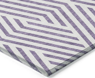 Piper Looms Chantille Geometric ACN550 Purple Area Rug