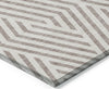 Piper Looms Chantille Geometric ACN550 Taupe Area Rug