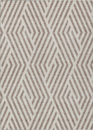 Piper Looms Chantille Geometric ACN550 Taupe Area Rug