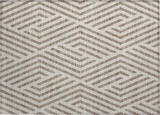 Piper Looms Chantille Geometric ACN550 Taupe Area Rug