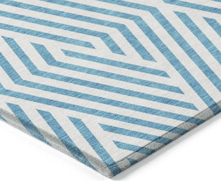 Piper Looms Chantille Geometric ACN550 Teal Area Rug