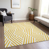 Piper Looms Chantille Geometric ACN550 Yellow Area Rug