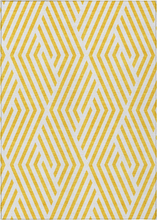 Piper Looms Chantille Geometric ACN550 Yellow Area Rug