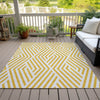 Piper Looms Chantille Geometric ACN550 Yellow Area Rug