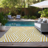 Piper Looms Chantille Geometric ACN550 Yellow Area Rug