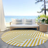 Piper Looms Chantille Geometric ACN550 Yellow Area Rug