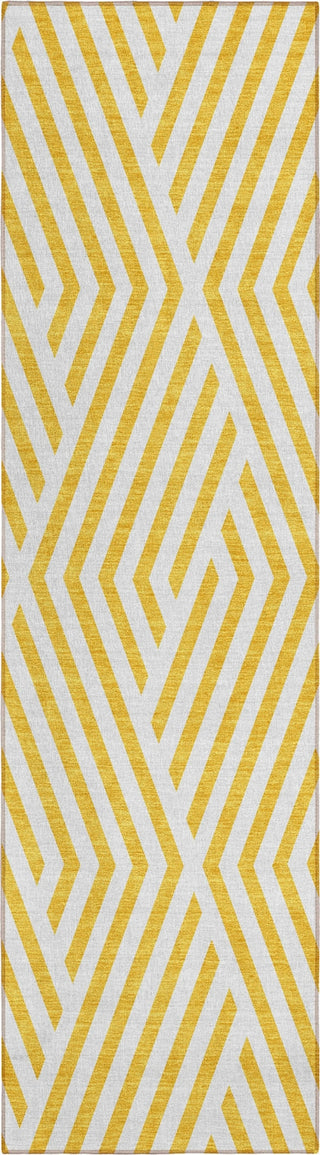 Piper Looms Chantille Geometric ACN550 Yellow Area Rug