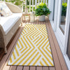 Piper Looms Chantille Geometric ACN550 Yellow Area Rug