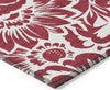 Piper Looms Chantille Floral ACN551 Burgundy Area Rug