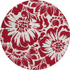 Piper Looms Chantille Floral ACN551 Burgundy Area Rug